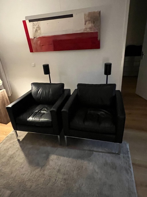 Artifort 905 Comfort Fauteuil Zwart Leer – Leather, Chrome (photo 2 of 10)
