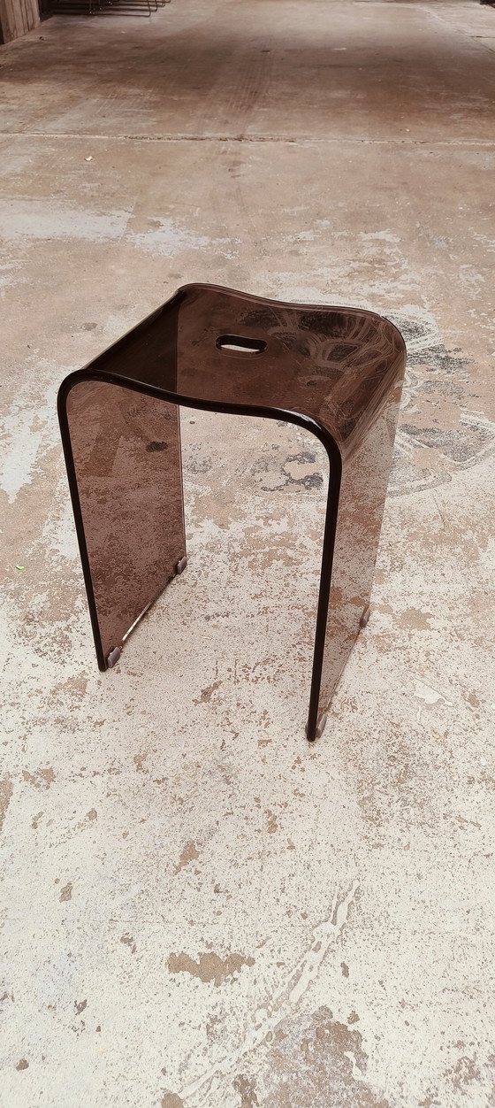 Image 1 of Plexiglazen Jaren 80 Vintage Design Kruk