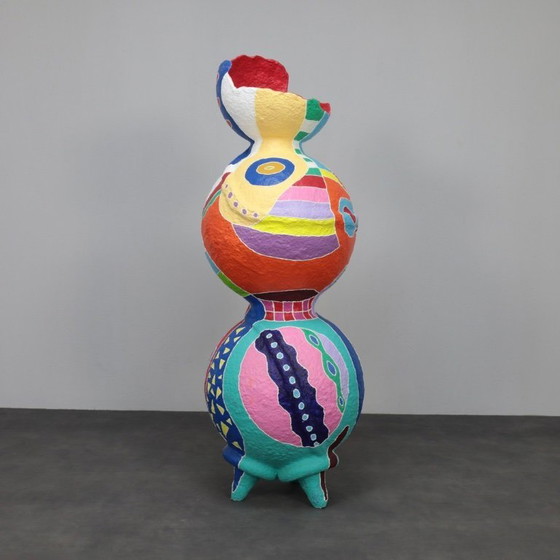 Image 1 of Sculpture contemporaine vibrante en papier mâché