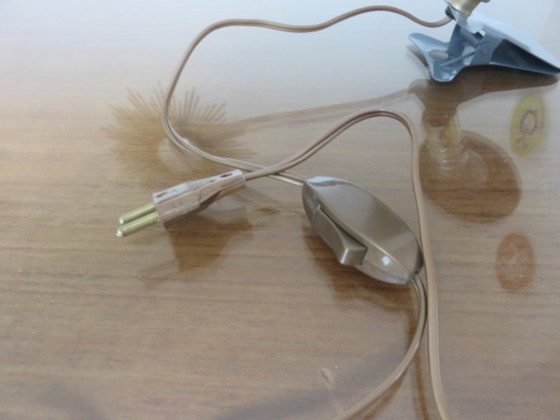 Image 1 of Neue, ungetragene, pilzförmige Klemmlampe aus einem Geschäft. 1970