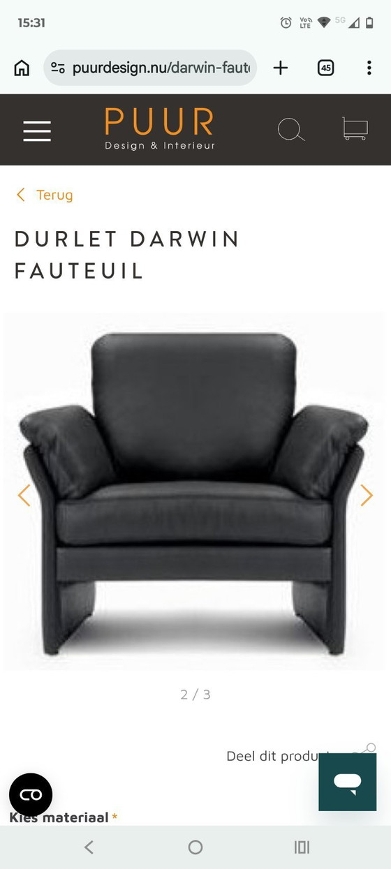 Image 1 of Durlet most expensive category leather Darwin black