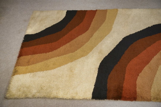Image 1 of Vloerkleed geproduceerd door Herforder Teppiche Design Pop Art jaren 70