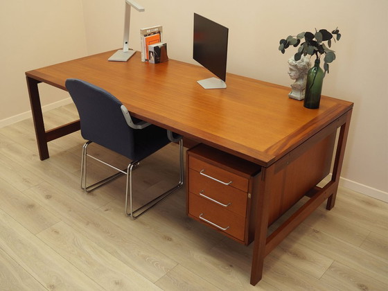 Teakhouten directiebureau van Henning Jensen & Torben Valeur voor Munch, Deens, jaren 60. – Wood (photo 5 of 20)