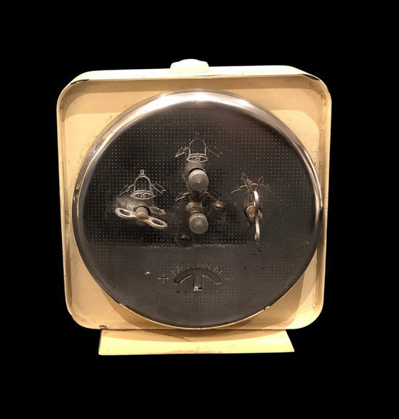 Image 1 of Sveglia vintage JANTAR URSS – Quadrante rosso – Anni '60 – Funzionante