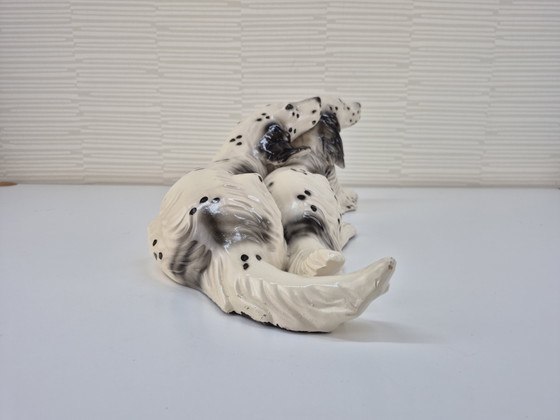 Image 1 of Vintage XL ceramic dog figurine, English Setter.