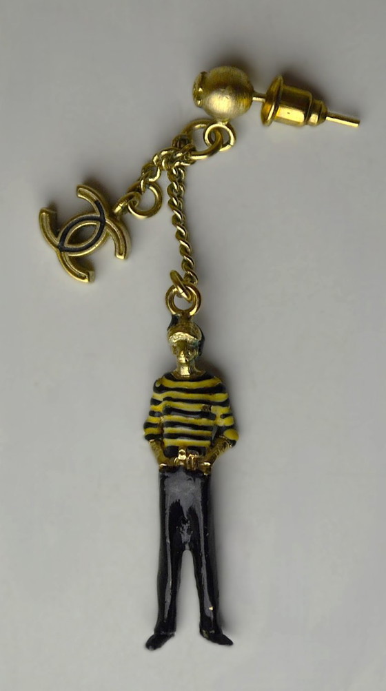 Chanel CC | Orecchini / Orecchini a lobo | Coco | Marinaio/Sailor | Vintage, Oggetti decorativi, Metallo (foto 12 di 21)
