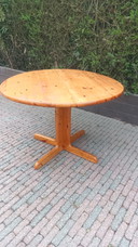 Table de salle à manger vintage Rainder Daumiller style années 1970