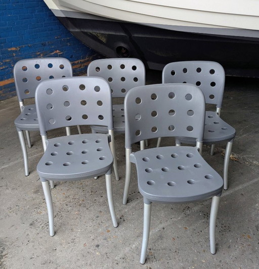 5x Halifax Minni Stühle von Citterio