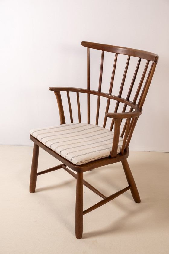 Image 1 of Ove Boldt Windsor Armchair Model 1638, Fritz Hansen 1940s