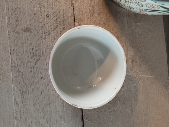 Image 1 of Beautiful Set of 3 Vintage Satsuma Ginger Jars