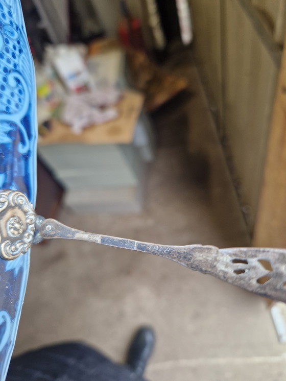 Image 1 of Makkum bowl with real silver handle