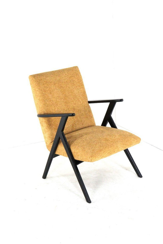 Image 1 of Fauteuil 'De Lier' Vintage Nieuw Gestoffeerd