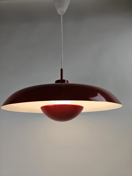 Image 1 of Lampada a sospensione Lyfa Deens design RED RA-40 PENDANT LAMP BY PIET HEIN FOR LYFA, DENMARK 1960s