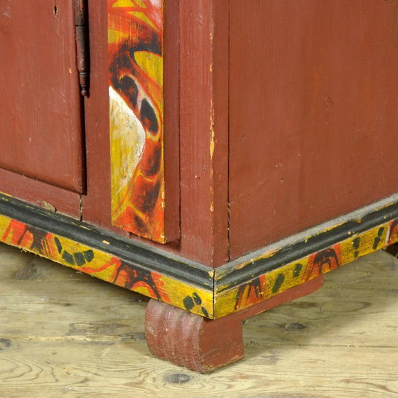 Image 1 of Deutscher Hochzeitsschrank, datiert 1850