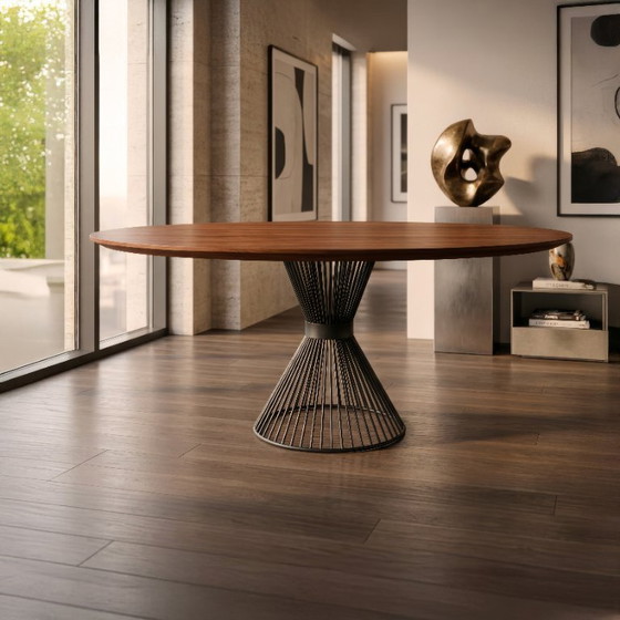 Image 1 of Now Oval Solid Wood Dining Table | Handmade Italian Dining Table | Custom Made