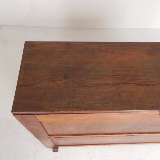 Kiefernholz-Schulplanschrank, Architektenschrank, Kartenschrank, 1930er Jahre – Aufbewahrungsschrank, Wood (photo 6 of 22)