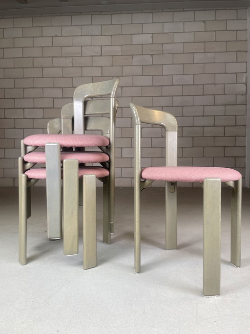 4x Silla Bruno Rey verde/rosa