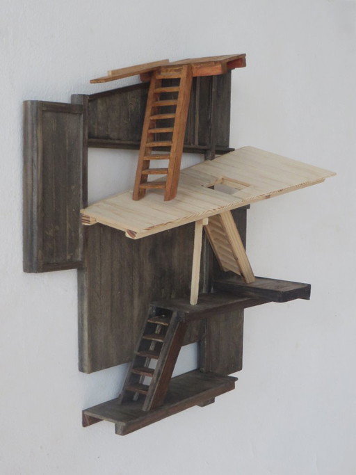 Eric Van Solm - ´De Verdieping´ – beeldhouwkunst, Wood (photo 2 of 8)