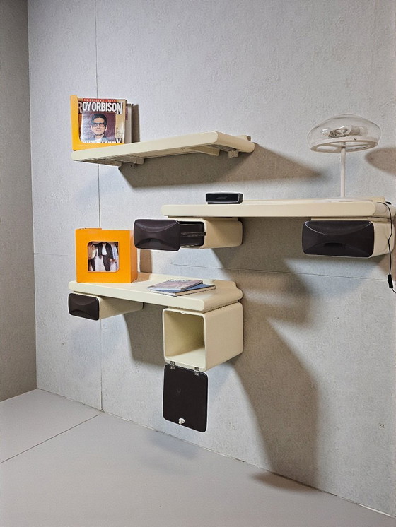 Image 1 of Sistema di mensole da parete Space Age di Ernest Igl, anni '70