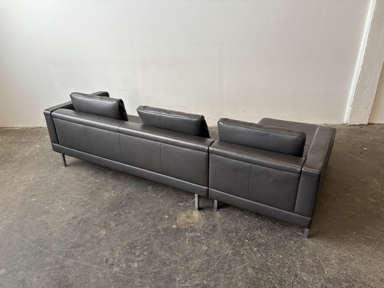 Image 1 of Jori Tigra Open Base designer sofa leather gray