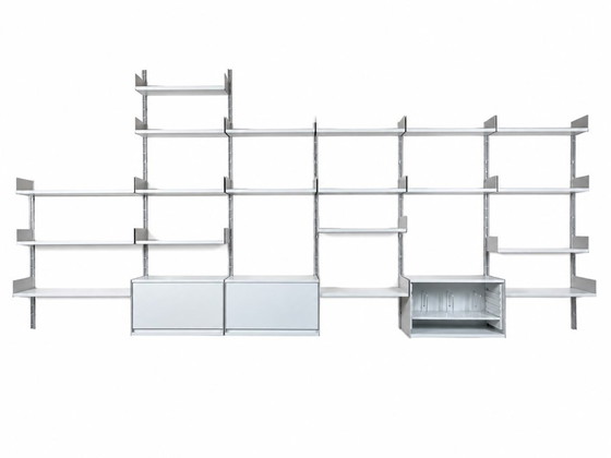 Jaren 60 70 Wandrek Wall Unit van Dieter Rams voor Vitsoe 606 – Metal (photo 22 of 22)
