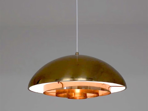 Zweden- Designer messing lamp uit Zweden 1960