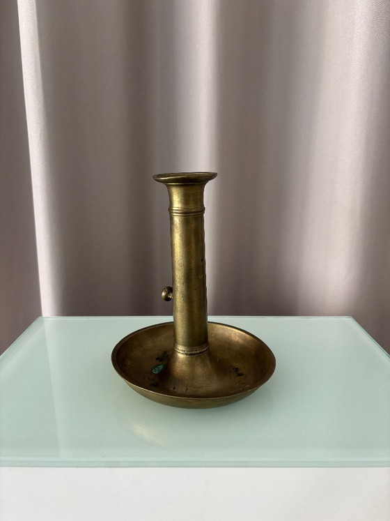 Vintage verstelbare messing kandelaar – Artisan, Kandelaars en kaarsen, Metal (photo 10 of 13)