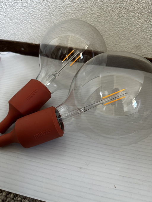 2*Muuto pendant lamp fitting terracotta