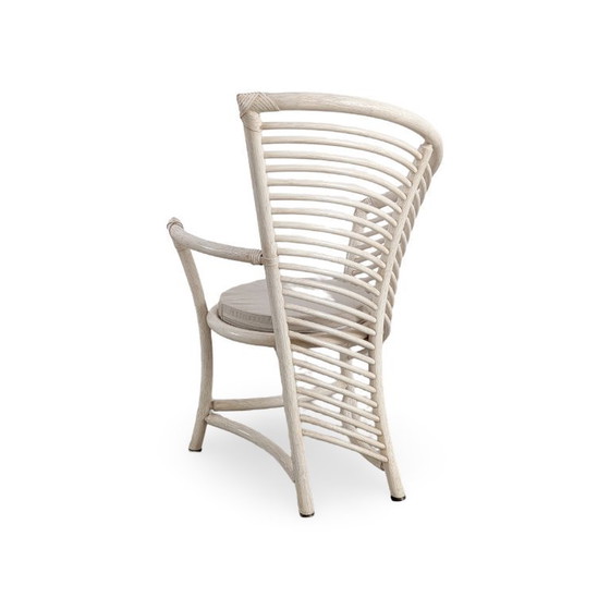 Image 1 of Set di 4 sedie Wickerwork Atelier Schütz, sedia di design del 1970, bambù