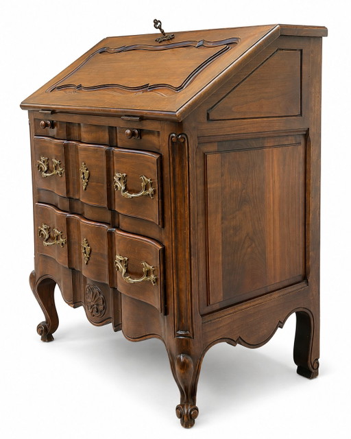 Sekretär/Schreiber im Stil Ludwigs XV. – bureau, Leather, Wood (photo 2 of 9)