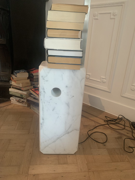 Image 1 of Originele Arco Vloerlamp Carrara Marmere