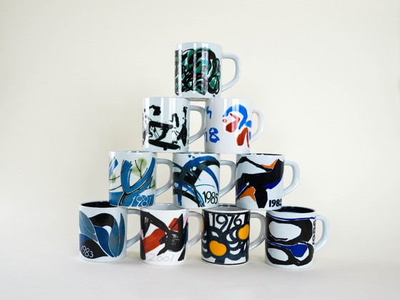 Image 1 of Tazza in porcellana, design danese, 1983, designer: Mogens Andersen, produzione: Royal Copenhagen