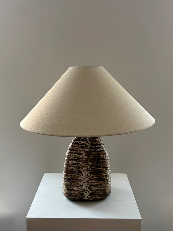 Lampe de table vintage en céramique Fat Lava – Ceramic, Cotton, Scandinavian (photo 3 of 6)