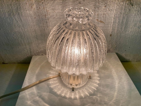 Image 1 of Piccola lampada da tavolo di Glashütte Limburg anni '70-'80 Space Age