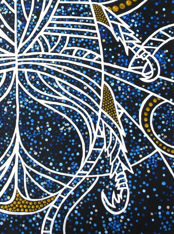 Image 1 of Zodiaco nello spazio (dipinto a mano)