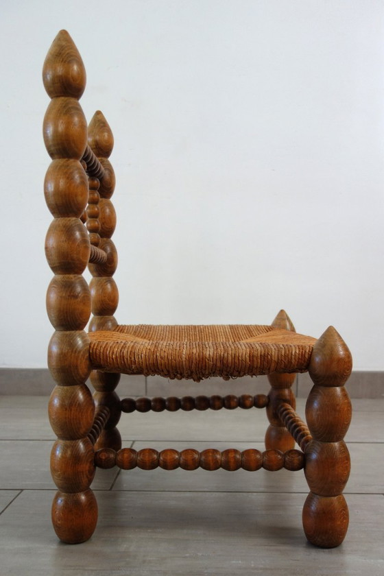 Image 1 of Chaise Basse dlg Charles Dudouyt, années 50/60, France