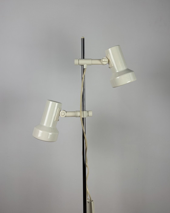 Image 1 of Vintage Floor Lamp MIWI Space Age 1970s, Adjustable Lamp, Hustadt Leuchten Germany, Mid Century Modern, 70s Industrial