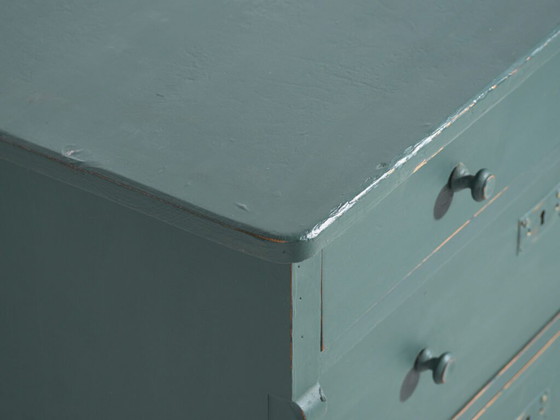 Commode ancienne en pin peint – Commode verte rustique européenne – circa 1900 #4 (photo 16 of 40)