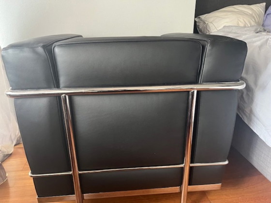 Fauteuil Le Corbusier LC2-LC50 Collezione Pro – Cassina, Leer, Chroom (photo 6 of 6)