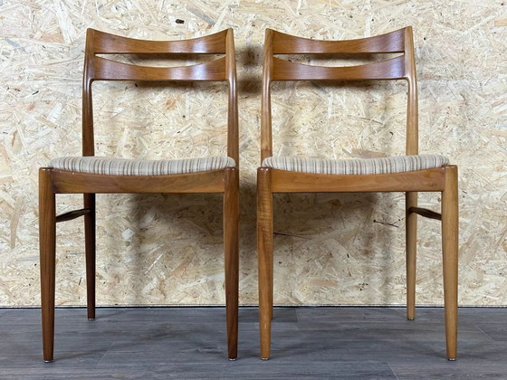 Image 1 of 2x 60s 70s Chair Dining Chair Mid - Century Danish Modern Design