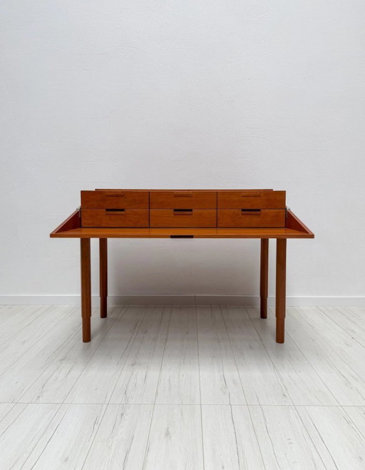 Vintage-Sekretär aus Kirschholz von Antonio Citterio für B&B Italia, Postmodernes Design, 1980er Jahre