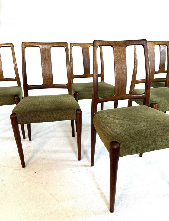 Image 1 of 6x vintage Deense eetkamerstoel, Burchardt-Nielsen ‘70