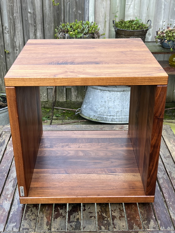 Image 1 of Bert Plantagie solid Walnut side table