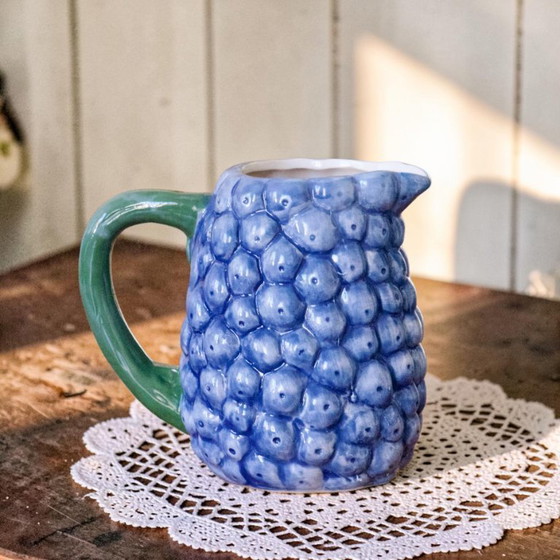 Image 1 of Trio di caraffe vintage in terracotta color mirtillo