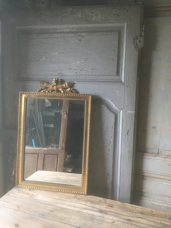 Specchio dorato stile Napoleone III 70x46cm – Legno, Vintage (photo 6 of 8)
