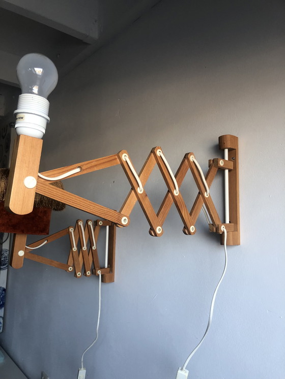 Image 1 of Lampada da parete vintage a forbice Ikea