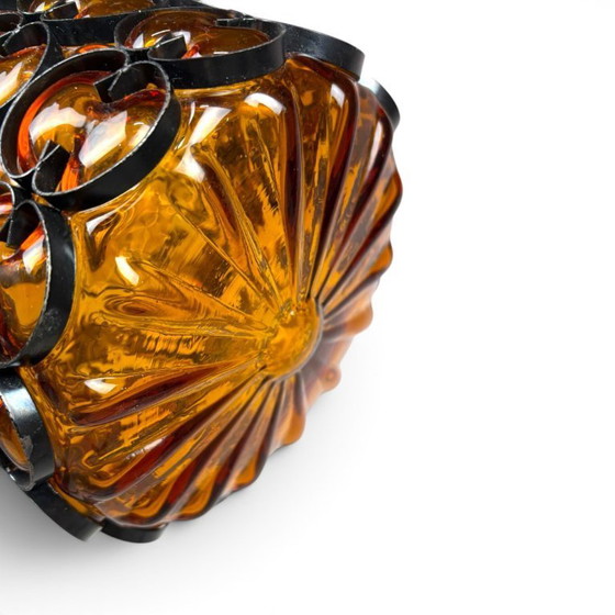 Image 1 of Suspension en verre vintage