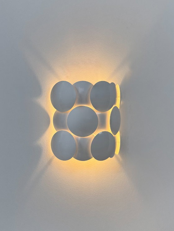 Image 1 of Applique vintage, ABS e metallo laccato bianco, Francia, 1980