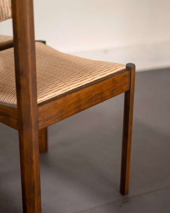 Image 1 of 4 x Scandinavian beech chairs, 1960s