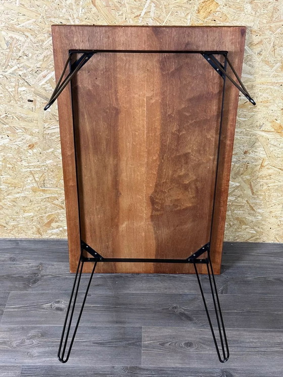 Image 1 of 60er 70er Jahre Teak & Metall Esstisch Dining Table Danish Modern Design Denmark